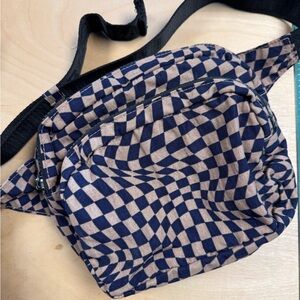 Checkered Trippy Squares Baggu Belt Bag